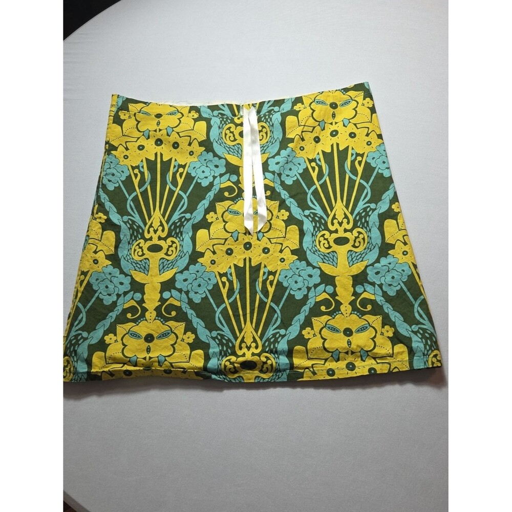 Margo Belle Designs 100% Cotton Fully Lined Ribbon Drawstring Mini Skirt Size L